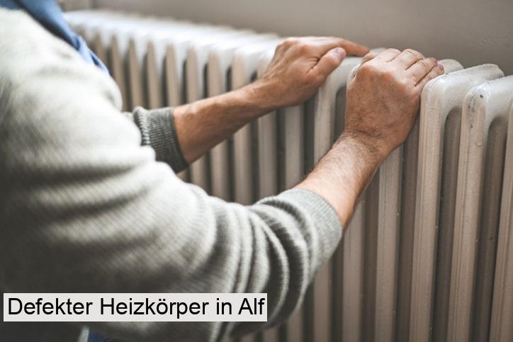 Defekter Heizkörper in Alf